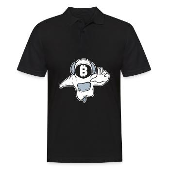 Bitcoin - Polo Homme - noir - Devant - Kai (181cm)