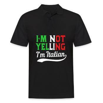 Italien Italie Italie - Polo Homme - noir - Devant - Kai (181cm)