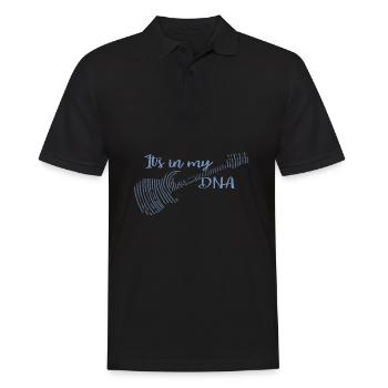 Music Electric guitar is in my DNA guitarist - Men's Polo Shirt - black - Front - Kai (181cm)