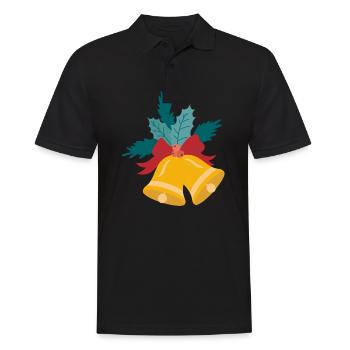 Cloche de Noël - Polo Homme - noir - Devant - Kai (181cm)