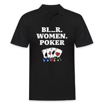 Bière Femmes Poker Casino Gambler Parieur Parieur - Polo Homme - noir - Devant - Kai (181cm)