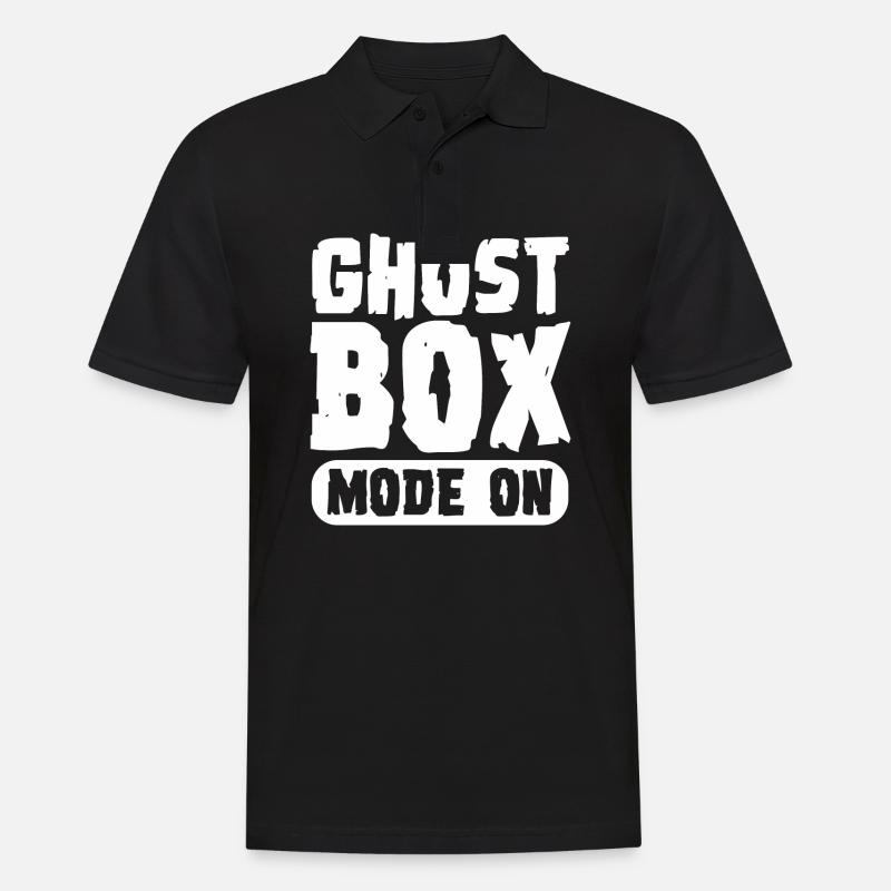 Ghost box Mode on - Männer Poloshirt - Schwarz