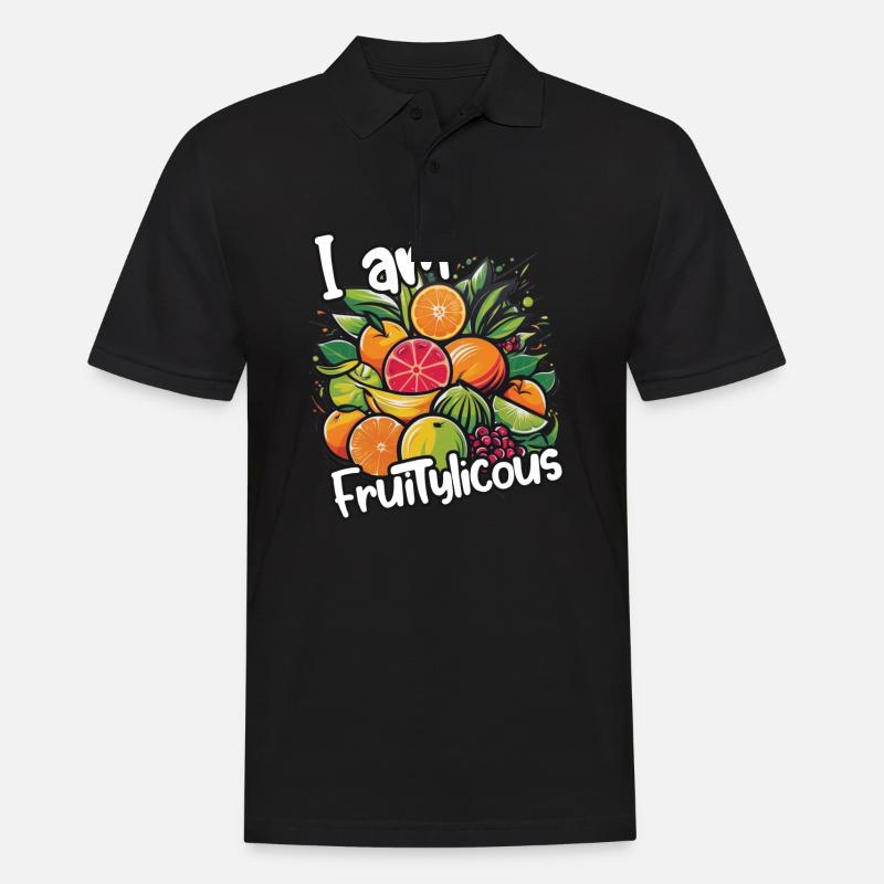Fruity Licious: A Fruity Statement - Männer Poloshirt - Schwarz