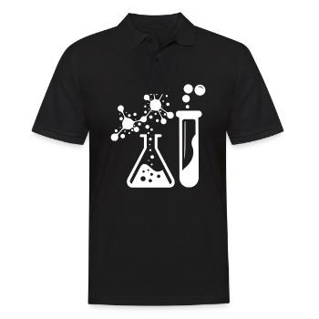 Neurones Chimie Science Tableau périodique Laboratoire - Polo Homme - noir - Devant - Kai (181cm)