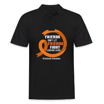 Leukemia Awareness Month Leukemia Survivor - Men's Polo Shirt - black - Front - Kai (181cm)
