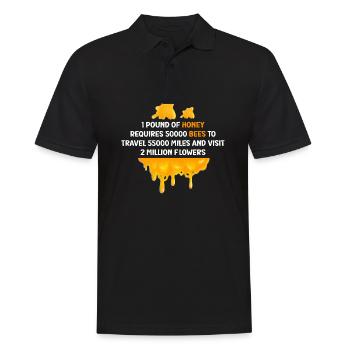 Beekeeping Beekeeping Course Beekeepers' Association Honey Bee Beekeepers - Men's Polo Shirt - black - Front - Kai (181cm)