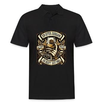 1983 Geburtstag Biker Ein Guter Jahrgang Altert - Männer Poloshirt - Schwarz - Vorne - Kai (181cm)