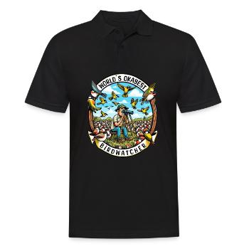 Le meilleur ornithologue du monde Okay Birdwatcher - Polo Homme - noir - Devant - Kai (181cm)