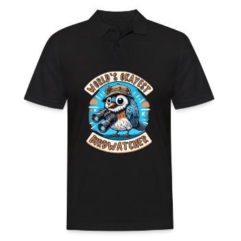 World’s Best Okay Birdwatcher Observation des oiseaux - Polo Homme - noir - Devant - Kai (181cm)