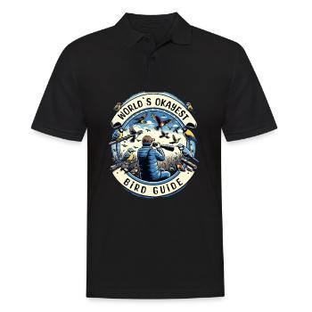 World's Best Okay Bird Guide Bird Watching - Men's Polo Shirt - black - Front - Kai (181cm)