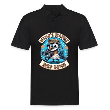 World's Best Okay Bird Guide Bird Watching - Men's Polo Shirt - black - Front - Kai (181cm)