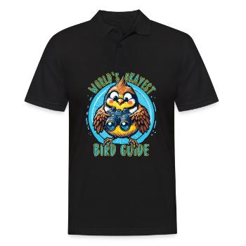 World's Best Okay Bird Guide Bird Watching - Men's Polo Shirt - black - Front - Kai (181cm)