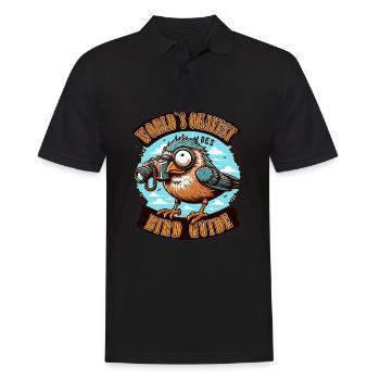 World's Best Okay Bird Guide Bird Watching - Men's Polo Shirt - black - Front - Kai (181cm)