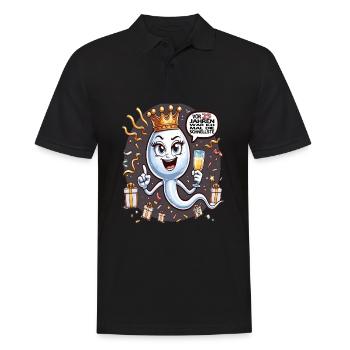 Il y a 25 ans, j’étais la femme la plus rapide - Polo Homme - noir - Devant - Kai (181cm)