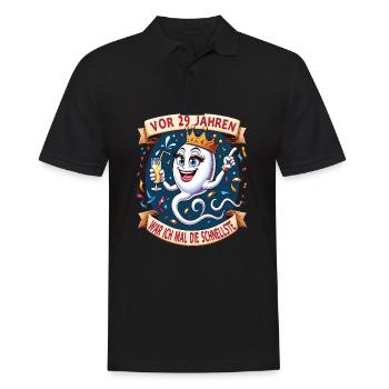 29 Years Ago I Was The Fastest Woman - Men's Polo Shirt - black - Front - Kai (181cm)