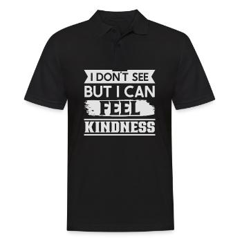 Blindness consciousness Blind by law - Men's Polo Shirt - black - Front - Kai (181cm)