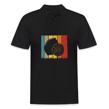 Lemon Fruit Lover Retro Lemonade Gift idea - Männer Poloshirt - Schwarz - Vorne - Kai (181cm)