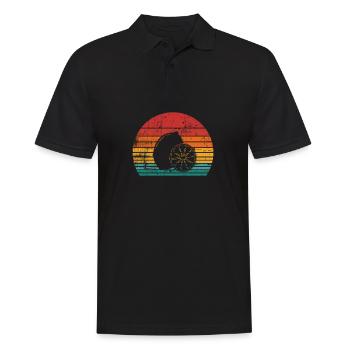 Lemon Fruit Lover Retro Lemonade Gift idea - Männer Poloshirt - Schwarz - Vorne - Kai (181cm)