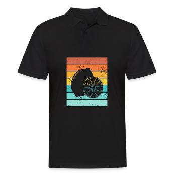 Lemon Fruit Lover Retro Lemonade Gift idea - Männer Poloshirt - Schwarz - Vorne - Kai (181cm)