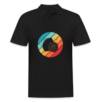 Lemon Fruit Lover Retro Lemonade Gift idea - Men's Polo Shirt - black - Front - Kai (181cm)