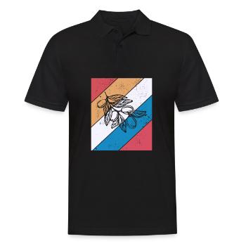Huile d’olive Retro Vegetarian Idée cadeau - Polo Homme - noir - Devant - Kai (181cm)