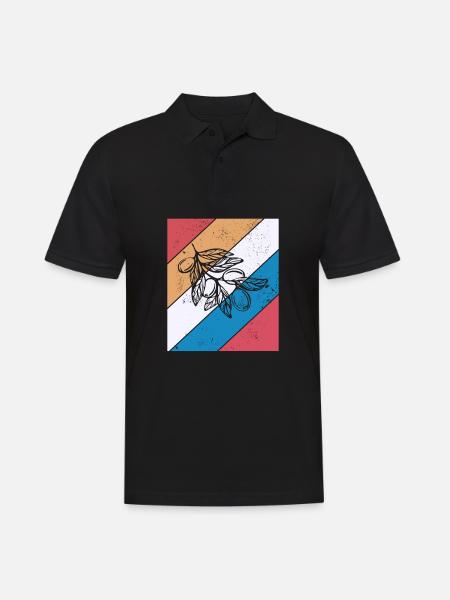 Olive food oil Retro Vegetarian Gift idea - Men's Polo Shirt - black