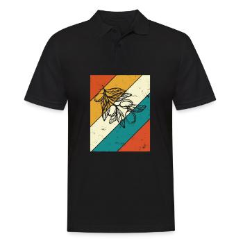 Huile d’olive Retro Vegetarian Idée cadeau - Polo Homme - noir - Devant - Kai (181cm)