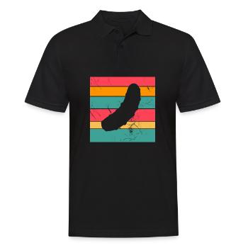 Cucumber Pickle Retro Gift - Men's Polo Shirt - black - Front - Kai (181cm)