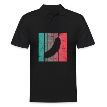 Concombre cornichon Kukumer rétro cadeau - Polo Homme - noir - Devant - Kai (181cm)
