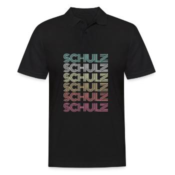 Schulz Nachname Familiengruppe Team - Männer Poloshirt - Schwarz - Vorne - Kai (181cm)