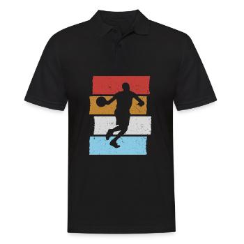 Basketteur Basketteur Sunset - Polo Homme - noir - Devant - Kai (181cm)