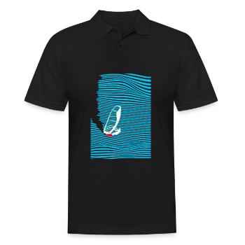 Windsurfer Windsurf Onde - Polo Homme - noir - Devant - Kai (181cm)