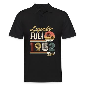 Legendär Seit Juli 1952 Limited Edition - Männer Poloshirt - Schwarz - Vorne - Kai (181cm)