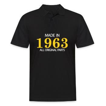 Made in 1963 toutes pièces originales - Polo Homme - noir - Devant - Kai (181cm)