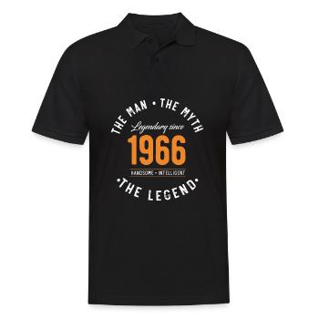 Legendary since 1966 The Man The Myth - Polo Homme - noir - Devant - Kai (181cm)