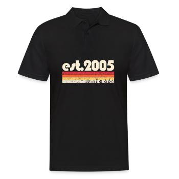 Édition Limitée Rétro Vintage 2005 - Polo Homme - noir - Devant - Kai (181cm)