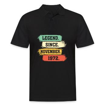 Légende depuis novembre 1972 - Polo Homme - noir - Devant - Kai (181cm)