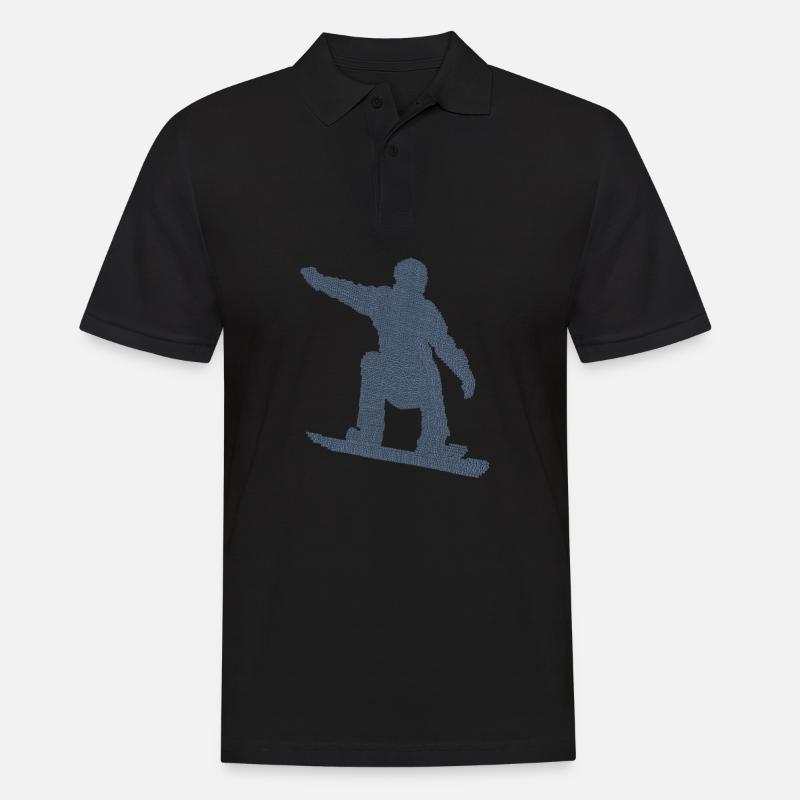 Snowboarder Geschenkideen Snowboard - Männer Poloshirt - Schwarz
