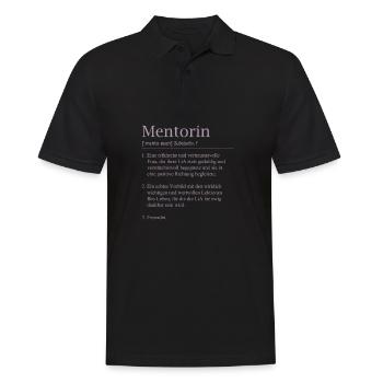 LiA Mentorin Geschenk Definition - Männer Poloshirt - Schwarz - Vorne - Kai (181cm)