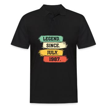 Légende depuis juillet 1987 - Polo Homme - noir - Devant - Kai (181cm)