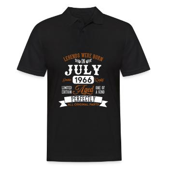 Né en juillet 1966 Legends Cadeau d’anniversaire - Polo Homme - noir - Devant - Kai (181cm)