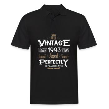 Juillet 1993 naissance Legends Birthday - Polo Homme - noir - Devant - Kai (181cm)
