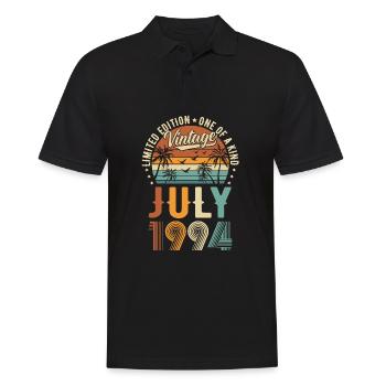 Édition limitée Juillet 1994 Cadeau d’anniversaire - Polo Homme - noir - Devant - Kai (181cm)