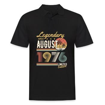 Légendaire depuis août 1976 Édition Limitée - Polo Homme - noir - Devant - Kai (181cm)