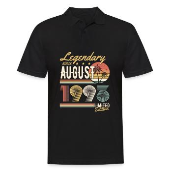 Legendary Since August 1993 Limited Edition - Männer Poloshirt - Schwarz - Vorne - Kai (181cm)