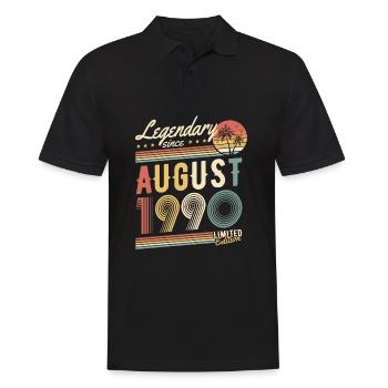 Legendary Since August 1990 Limited Edition - Men's Polo Shirt - black - Front - Kai (181cm)