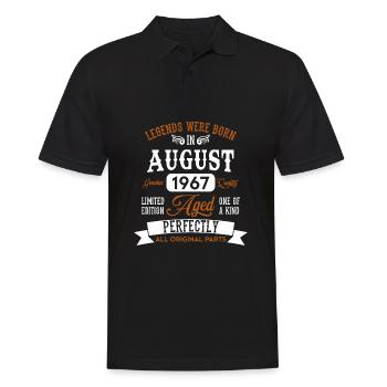 Né en août 1967 Legends Cadeau d’anniversaire - Polo Homme - noir - Devant - Kai (181cm)