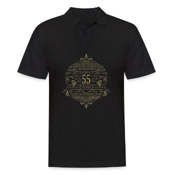 Legend perfected for 55 years - Men's Polo Shirt - black - Front - Kai (181cm)