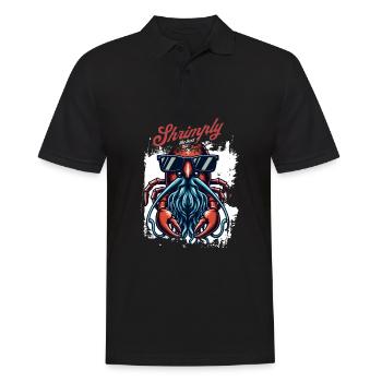Crevettes, le meilleur jeu de mots - Polo Homme - noir - Devant - Kai (181cm)
