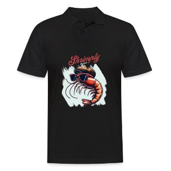 Crevettes, le meilleur jeu de mots - Polo Homme - noir - Devant - Kai (181cm)